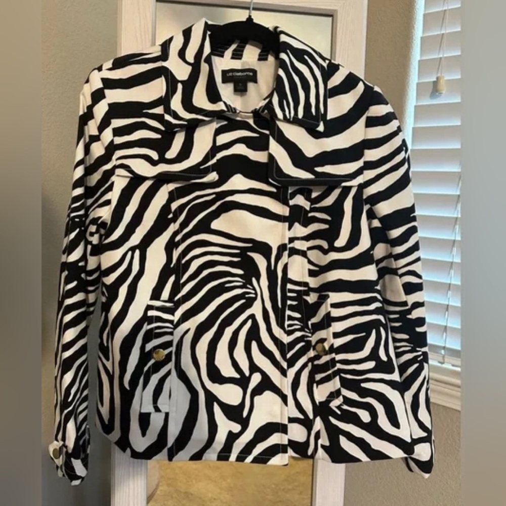 Liz Claiborne Zebra Print Shirt